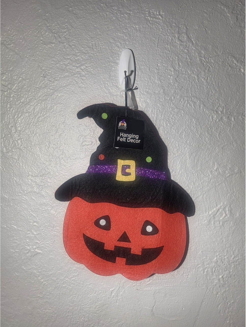 Pumpkin Witch Halloween Cut Out Felt Wall Hanging Bulletin Board Party Decor
